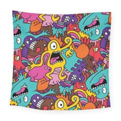 Monster Patterns Square Tapestry (large) by BangZart