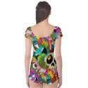 Crazy Illustrations & Funky Monster Pattern Boyleg Leotard  View2