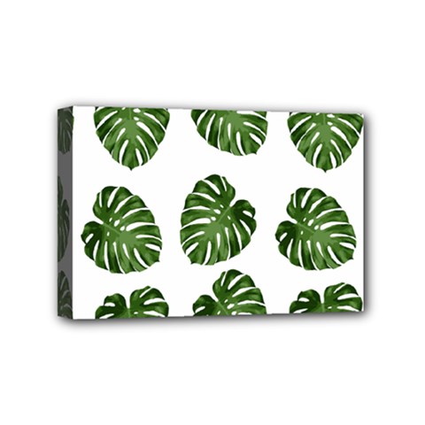 Leaf Pattern Seamless Background Mini Canvas 6  X 4  by BangZart