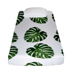 Leaf Pattern Seamless Background Fitted Sheet (single Size) by BangZart