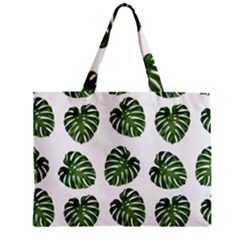 Leaf Pattern Seamless Background Zipper Mini Tote Bag by BangZart