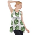 Leaf Pattern Seamless Background Side Drop Tank Tunic View1