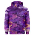 Purple And Yellow Zig Zag Men s Pullover Hoodie View1