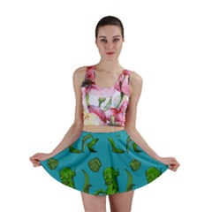 Swamp Monster Pattern Mini Skirt by BangZart