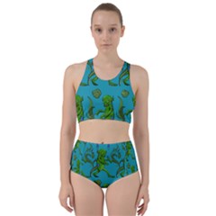 Swamp Monster Pattern Bikini Swimsuit Spa Swimsuit 