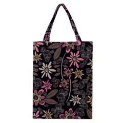 Flower Art Pattern Classic Tote Bag by BangZart