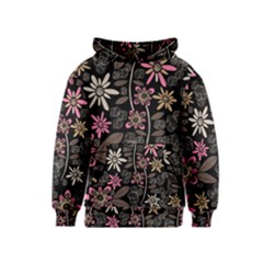 Flower Art Pattern Kids  Pullover Hoodie by BangZart