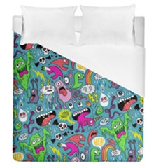 Monster Party Pattern Duvet Cover (queen Size) by BangZart