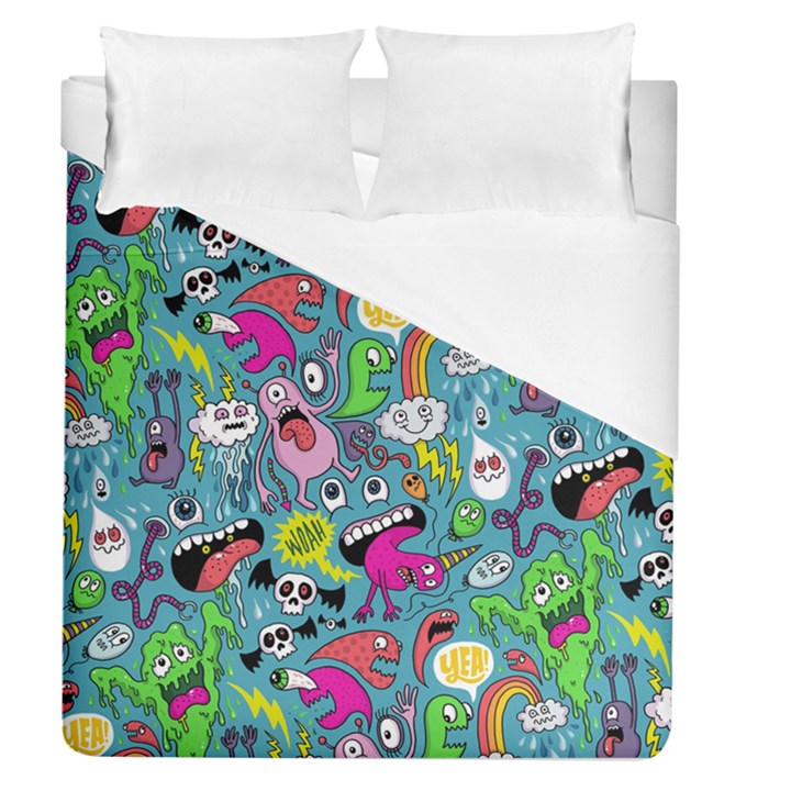 Monster Party Pattern Duvet Cover (Queen Size)