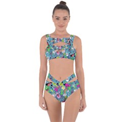 Monster Party Pattern Bandaged Up Bikini Set  by BangZart