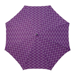 Zig Zag Background Purple Golf Umbrellas