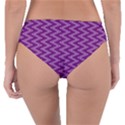 Zig Zag Background Purple Reversible Classic Bikini Bottoms View2