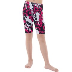 Mattel Monster Pattern Kids  Mid Length Swim Shorts by BangZart