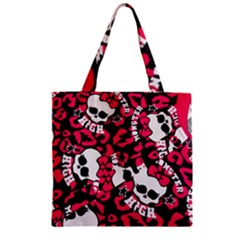 Mattel Monster Pattern Zipper Grocery Tote Bag by BangZart