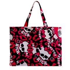 Mattel Monster Pattern Zipper Mini Tote Bag by BangZart