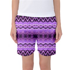 Purple Pink Zig Zag Pattern Women s Basketball Shorts by BangZart