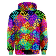 3d Fsm Tessellation Pattern Men s Zipper Hoodie by BangZart