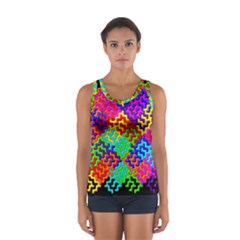 3d Fsm Tessellation Pattern Women s Sport Tank Top  by BangZart