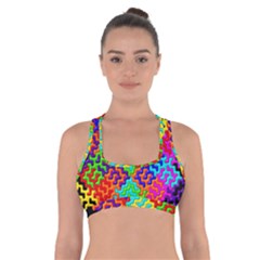 3d Fsm Tessellation Pattern Cross Back Sports Bra