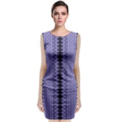 Zig Zag Repeat Pattern Classic Sleeveless Midi Dress by BangZart