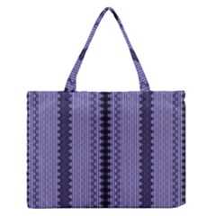 Zig Zag Repeat Pattern Medium Zipper Tote Bag by BangZart