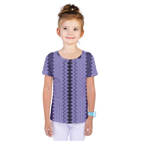 Zig Zag Repeat Pattern Kids  One Piece Tee by BangZart