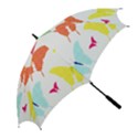 Beautiful Colorful Polka Dot Butterflies Clipart Golf Umbrellas View2