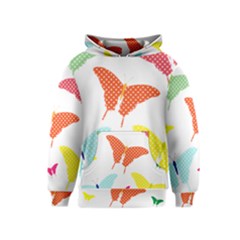 Beautiful Colorful Polka Dot Butterflies Clipart Kids  Pullover Hoodie by BangZart