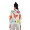 Beautiful Colorful Polka Dot Butterflies Clipart Wind Breaker (Women) View2