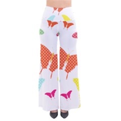 Beautiful Colorful Polka Dot Butterflies Clipart Pants by BangZart