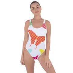 Beautiful Colorful Polka Dot Butterflies Clipart Bring Sexy Back Swimsuit