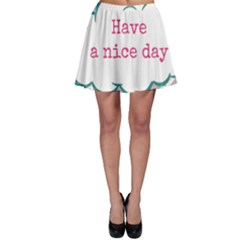 Have A Nice Day Skater Skirt by BangZart