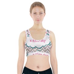 Have A Nice Day Sports Bra With Pocket by BangZart