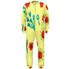 Flowers Fabric Design Onepiece Jumpsuit (men)  by BangZart