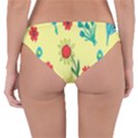 Flowers Fabric Design Reversible Hipster Bikini Bottoms View2