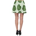 Leaf Pattern Seamless Background Skater Skirt View2