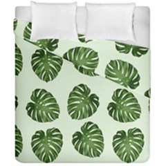 Leaf Pattern Seamless Background Duvet Cover Double Side (california King Size) by BangZart