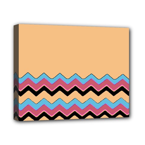 Chevrons Patterns Colorful Stripes Canvas 10  X 8  by BangZart