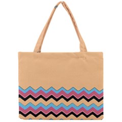 Chevrons Patterns Colorful Stripes Mini Tote Bag by BangZart