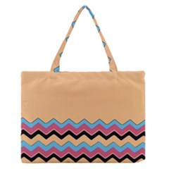 Chevrons Patterns Colorful Stripes Medium Zipper Tote Bag by BangZart