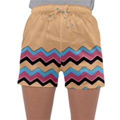 Chevrons Patterns Colorful Stripes Sleepwear Shorts