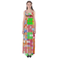 Abstract Polka Dot Pattern Empire Waist Maxi Dress by BangZart