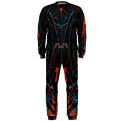 Doodle Art Pattern Background Onepiece Jumpsuit (men) 