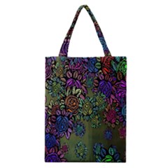 Grunge Rose Background Pattern Classic Tote Bag by BangZart