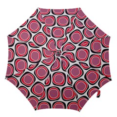 Wheel Stones Pink Pattern Abstract Background Hook Handle Umbrellas (small) by BangZart