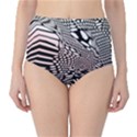 Abstract Fauna Pattern When Zebra And Giraffe Melt Together High-Waist Bikini Bottoms View1