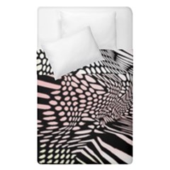 Abstract Fauna Pattern When Zebra And Giraffe Melt Together Duvet Cover Double Side (single Size) by BangZart