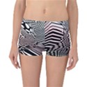 Abstract Fauna Pattern When Zebra And Giraffe Melt Together Reversible Boyleg Bikini Bottoms View1