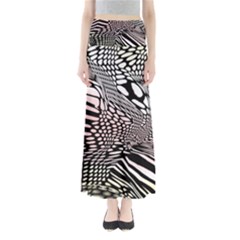 Abstract Fauna Pattern When Zebra And Giraffe Melt Together Full Length Maxi Skirt by BangZart