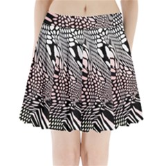 Abstract Fauna Pattern When Zebra And Giraffe Melt Together Pleated Mini Skirt by BangZart